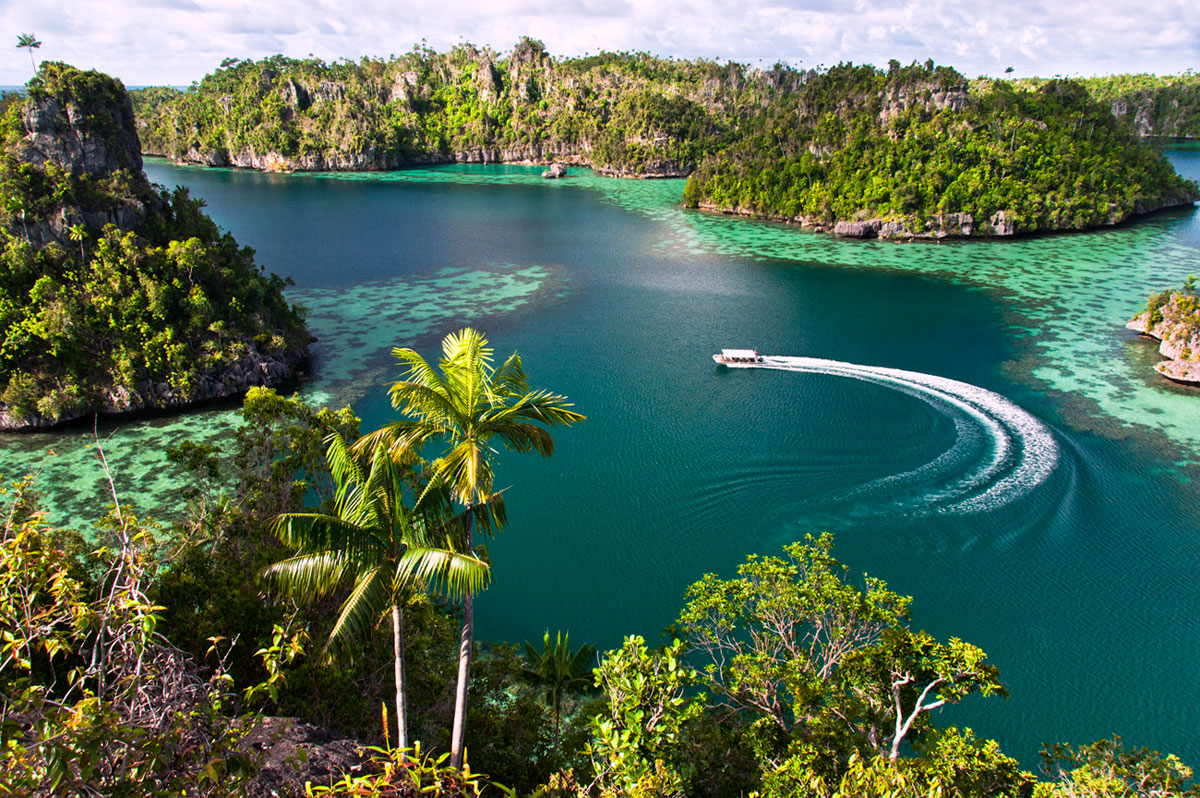 No. 1: Look for your favorite rock and do a pioneer climb to overlook the exotic paradise of Raja Ampat - Sunmalelen Islands, Raja Ampat National Park, Indonesia, 2012