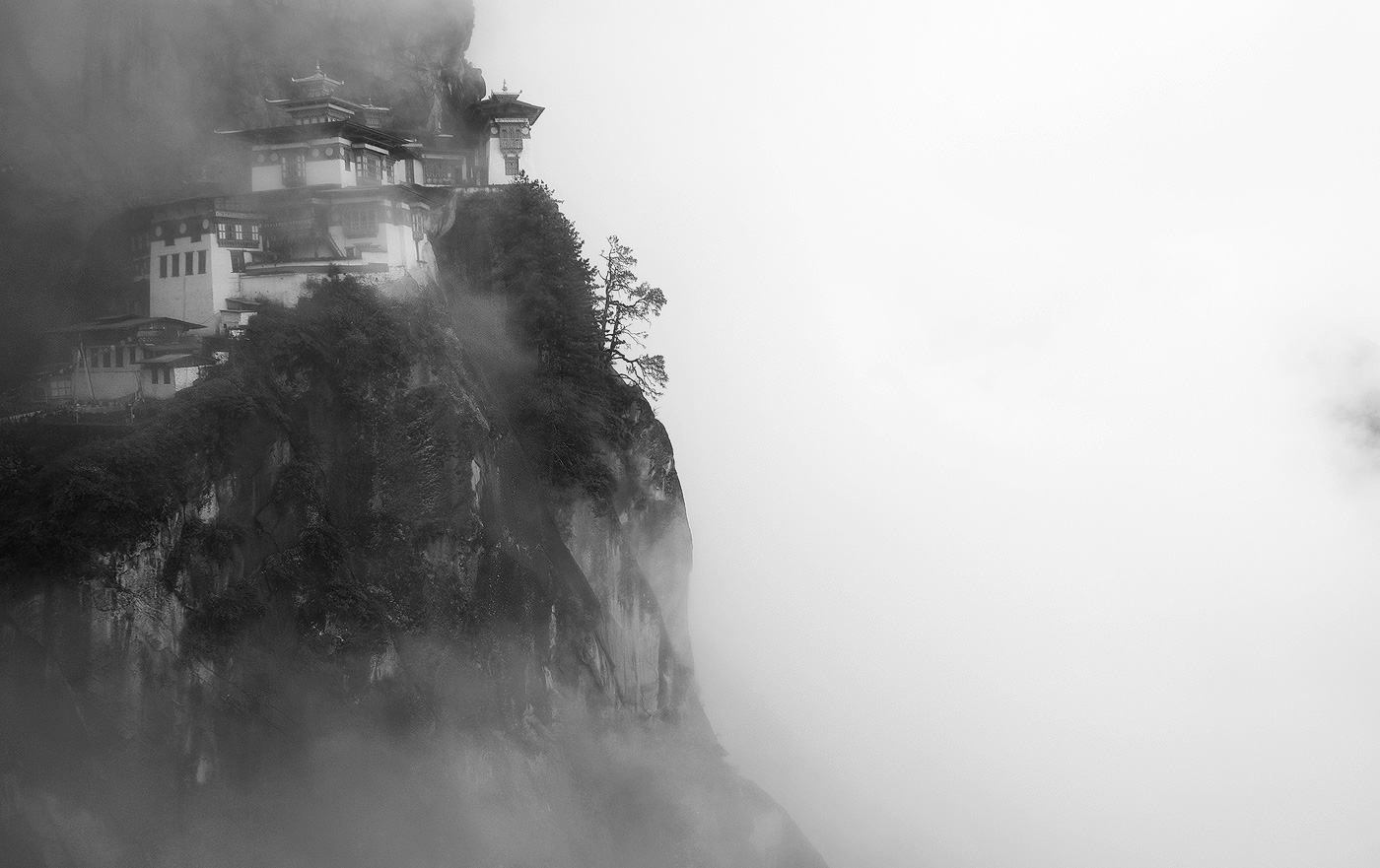 Taktsang Monastery know as «Tiger's Nest», upper Paro valley, 2010