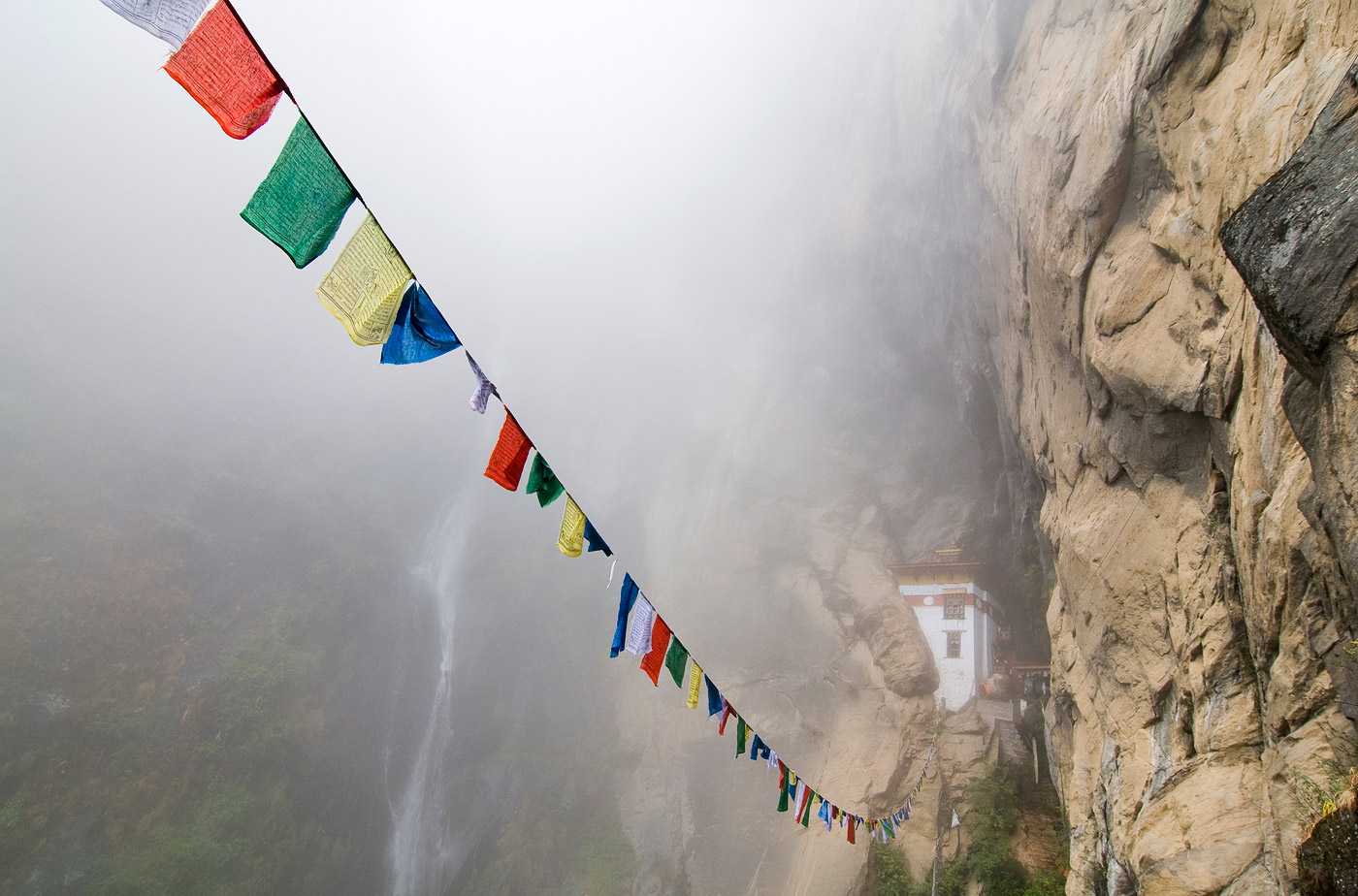 Taktsang Monastery know as «Tiger Nest», upper Paro valley, 2010