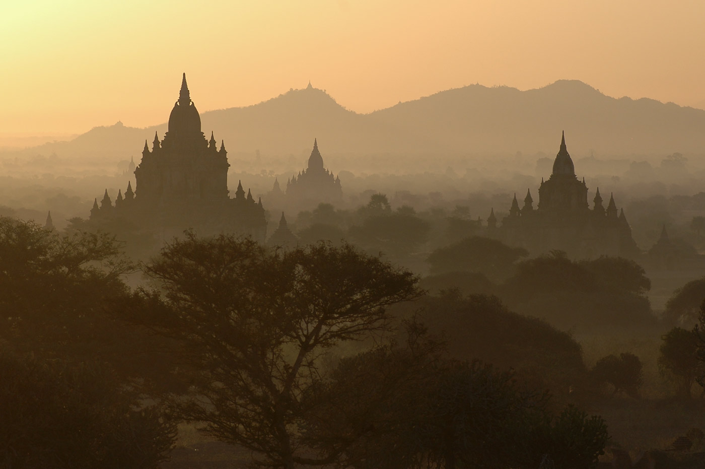 Morning in Bagan, 2005