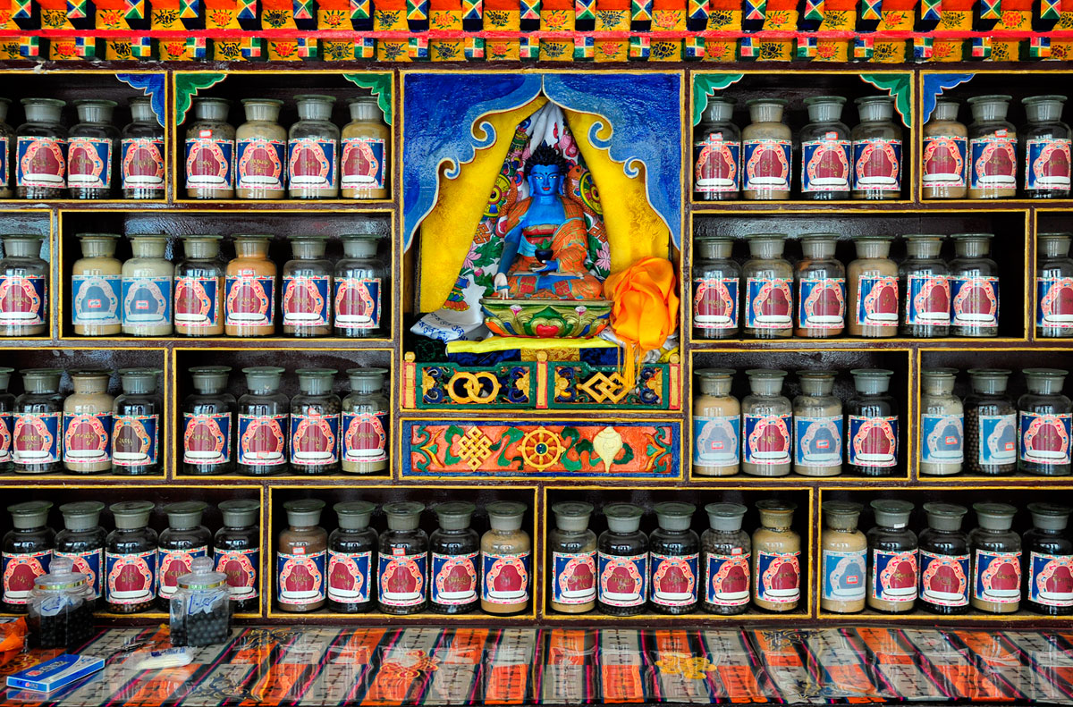 Chinese Pharmacy, Langmusi, Tibetan China, 2010