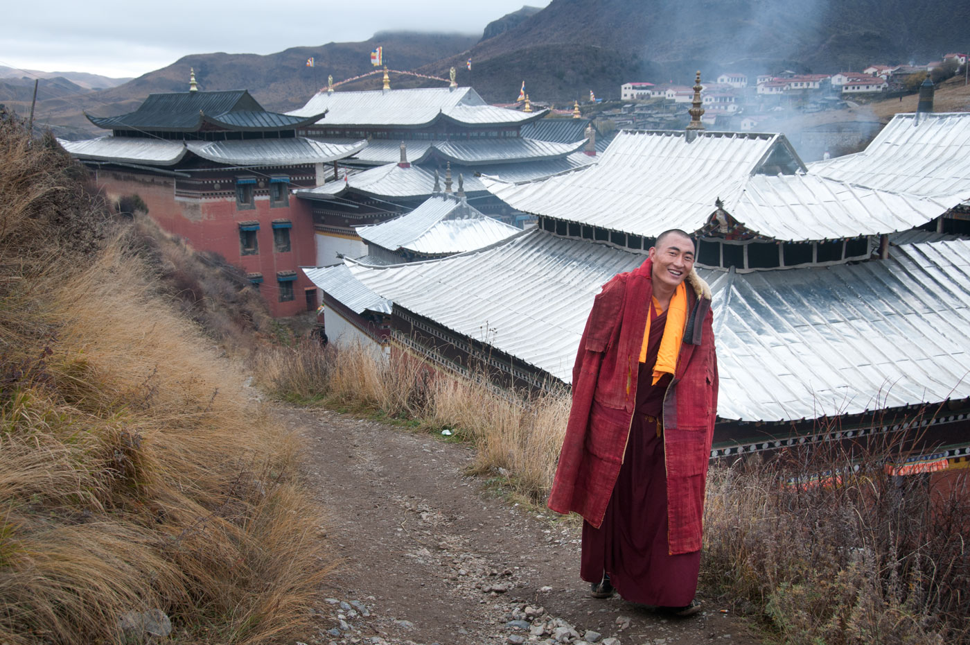 Monch, Langmusi, Tibetan China, 2010