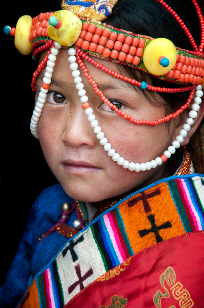 Tibetan Girl, Langmusi, Tibetan China, 2010