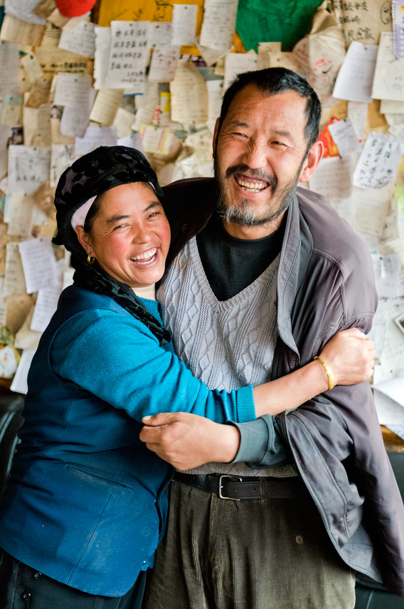 Lisa and Tashi (Owners Leisha Café), Langmusi, Tibetan China, 2010