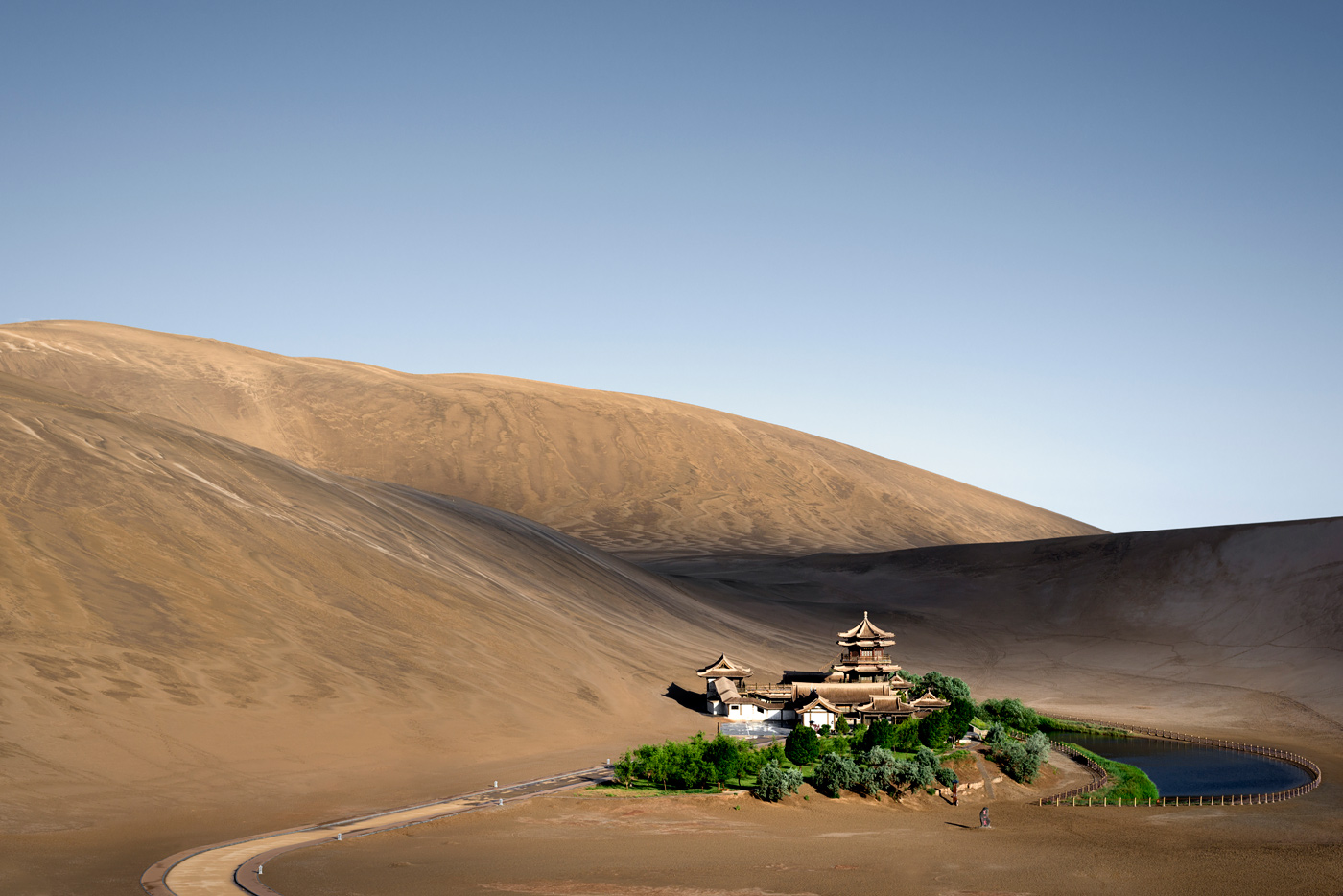 Crescent Moon Lake, Dunhuang, Gansu Province, 2013