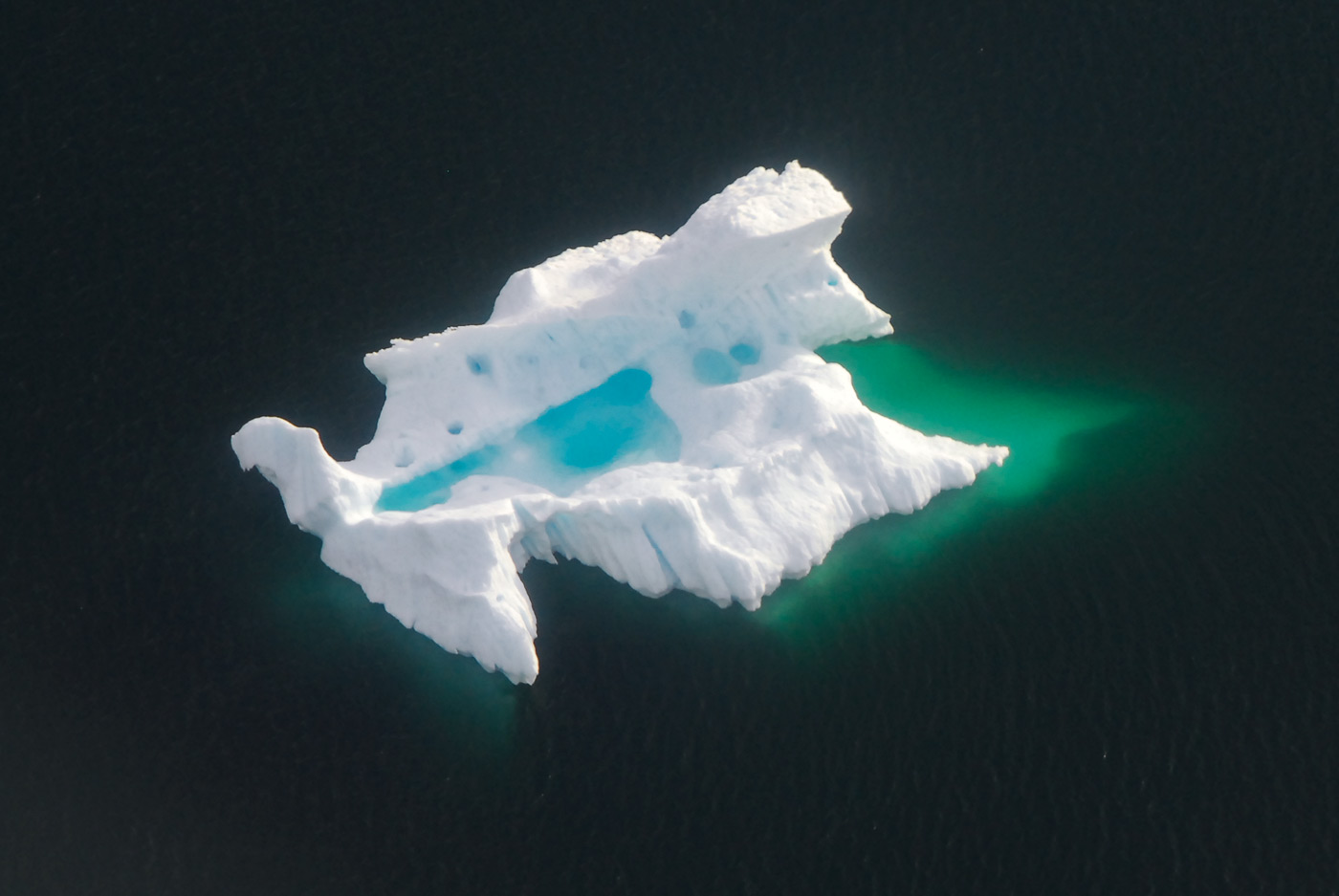 Iceberg seen from Helicopter, Western Greenland, 2007