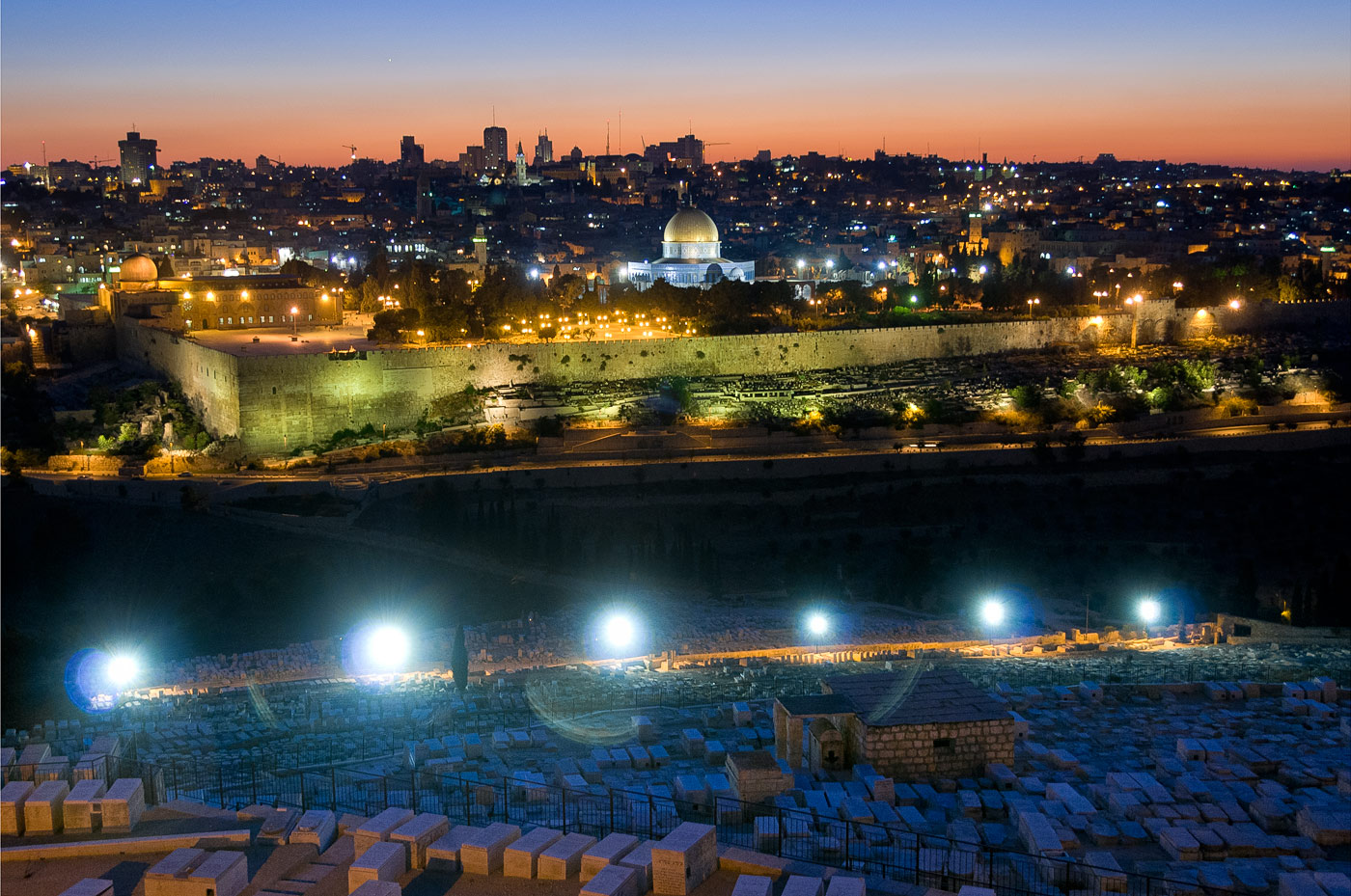 View from Mt. of Olives, Jerusalem, 2008