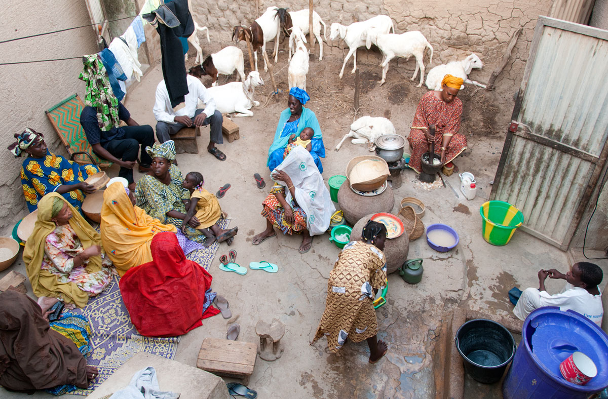 African Courtyard, Djenné, 2009