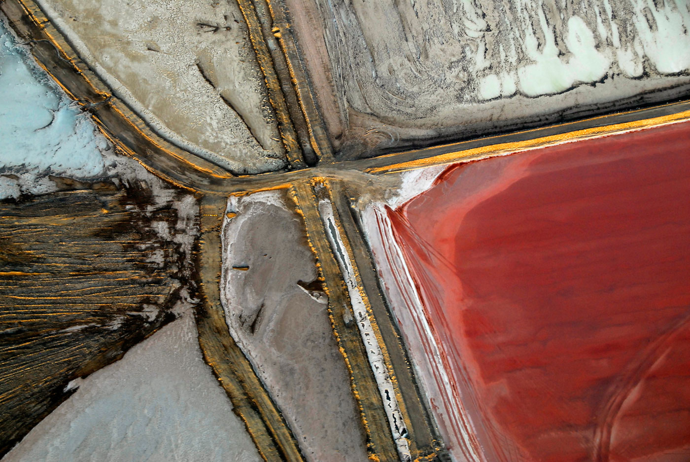 «Salt Art I», Aerial view, Walvis Bay, 2006