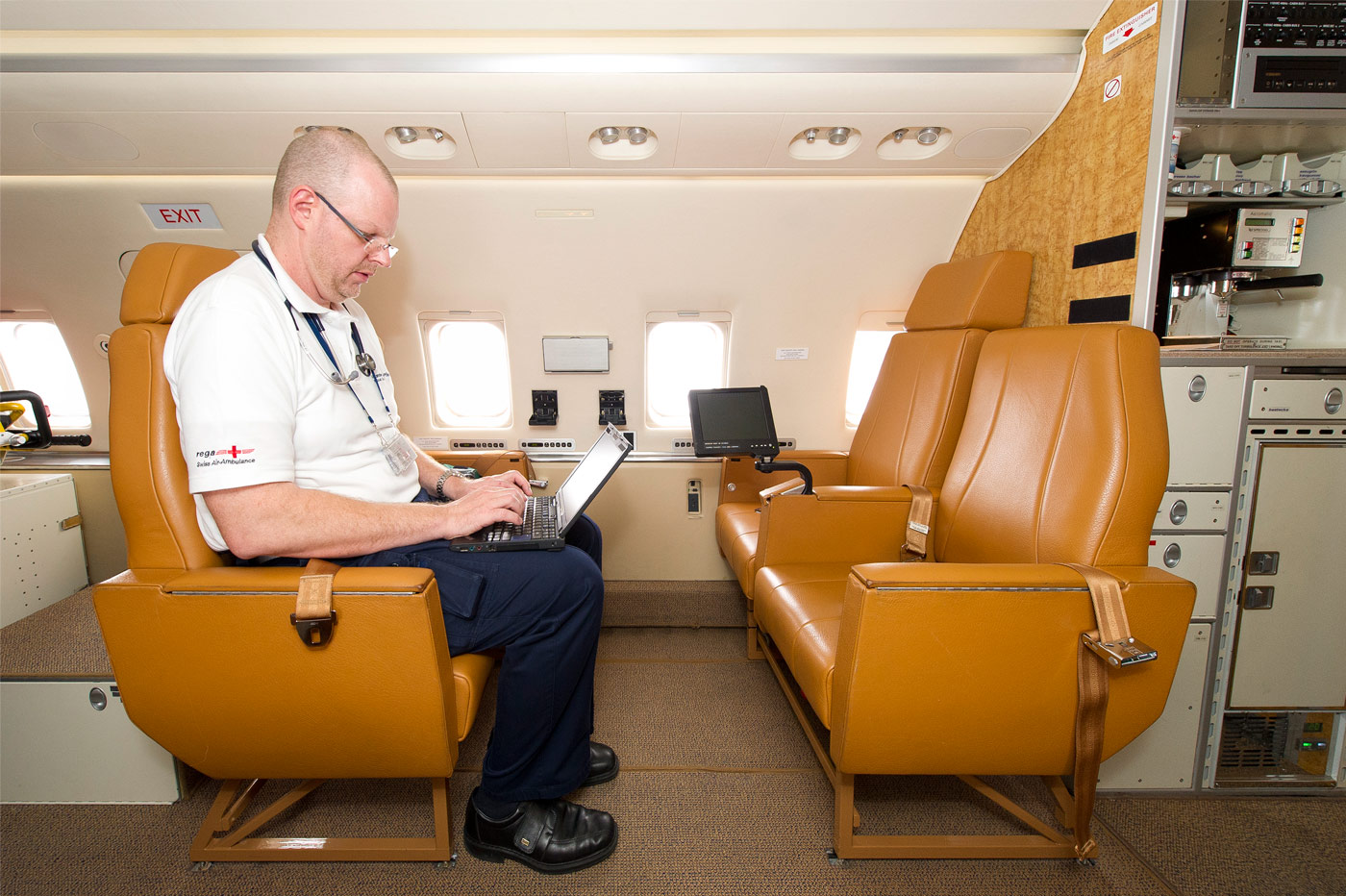 The Flight Physician bears the full medical responsibility for his patient, up in the air, 2012