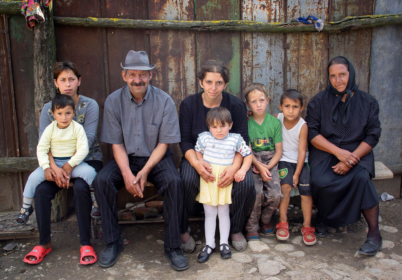 Roma Family, Roma settlement Vulcan, Romania, 2004