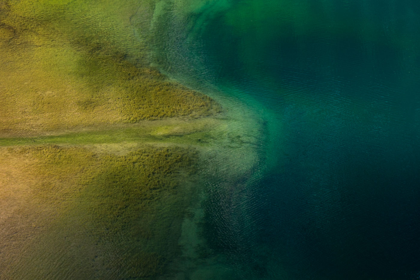 Aerial View of Seealpsee, Alpstein range (AI), 2012